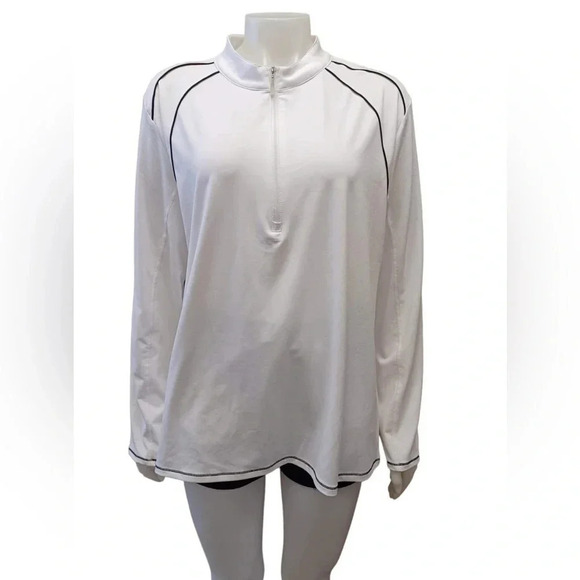 Fairways Tops - Fairways Long Sleeve Mock Neck  Top Size XL